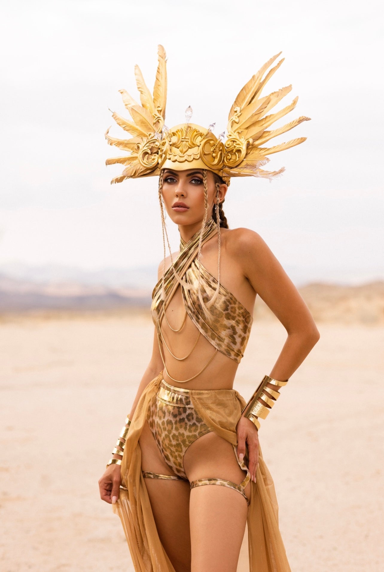 Cleopatra costume gold