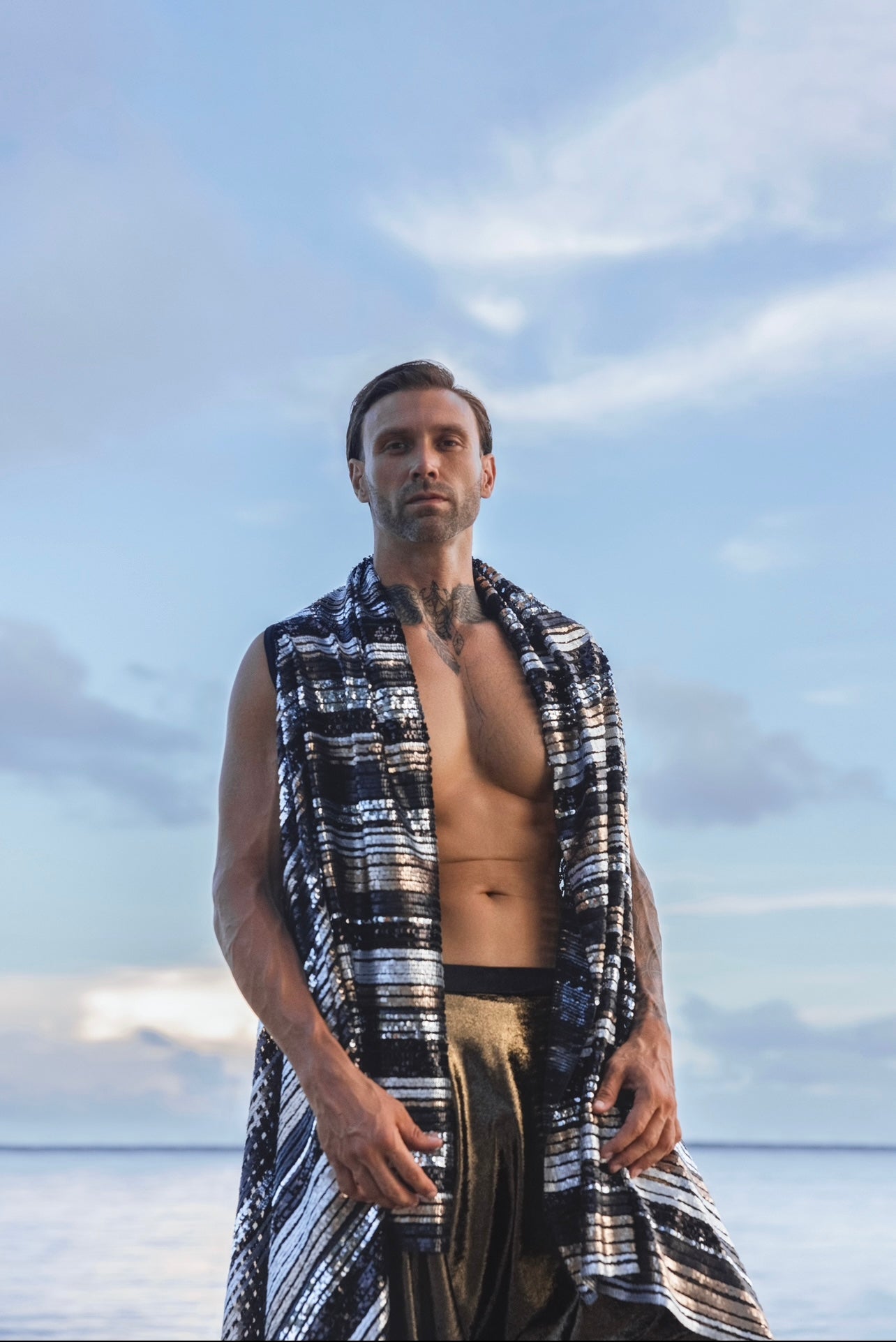 Midnight Stripes Men’s Cape