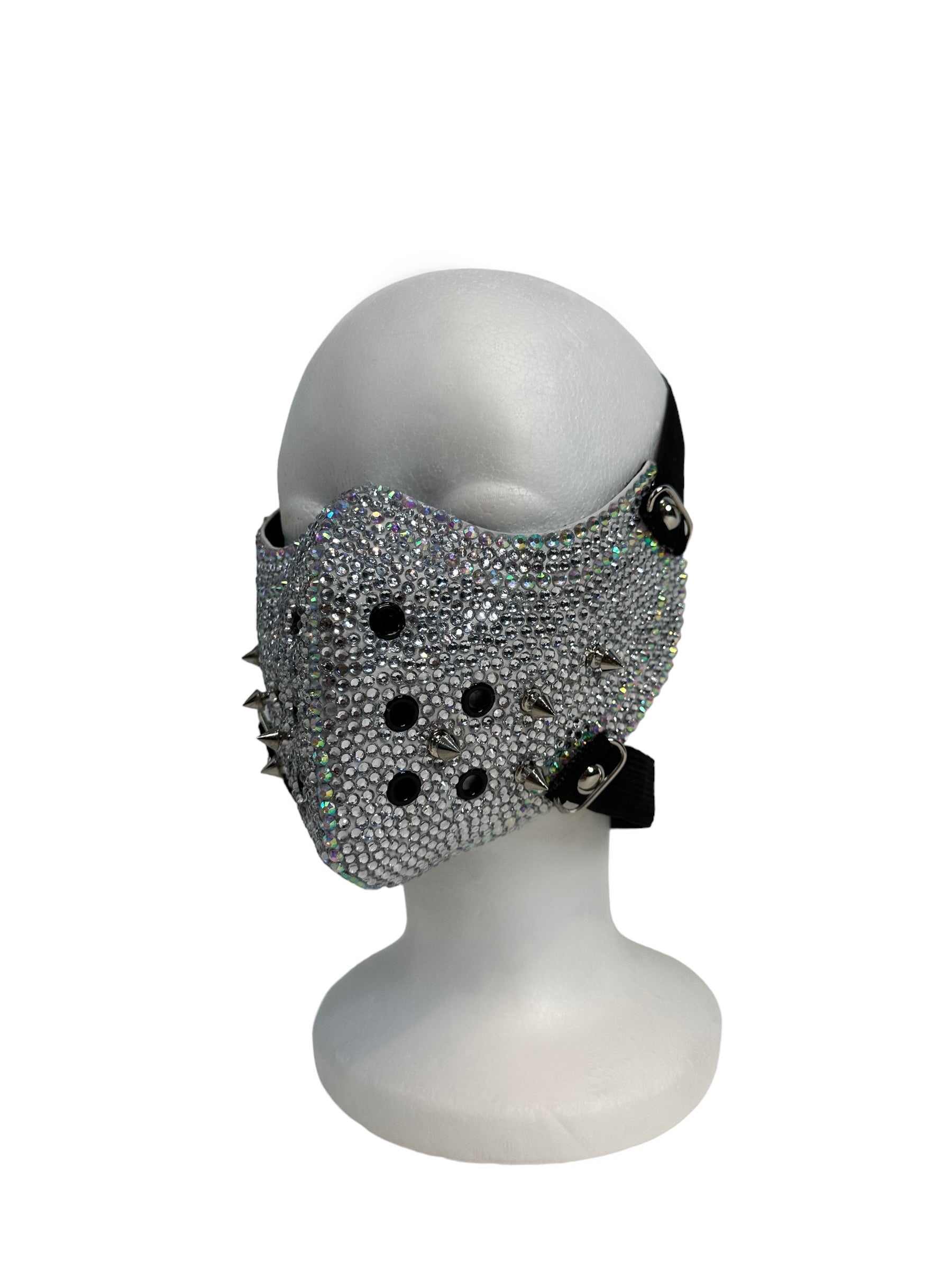 Rhinestone dust face mask