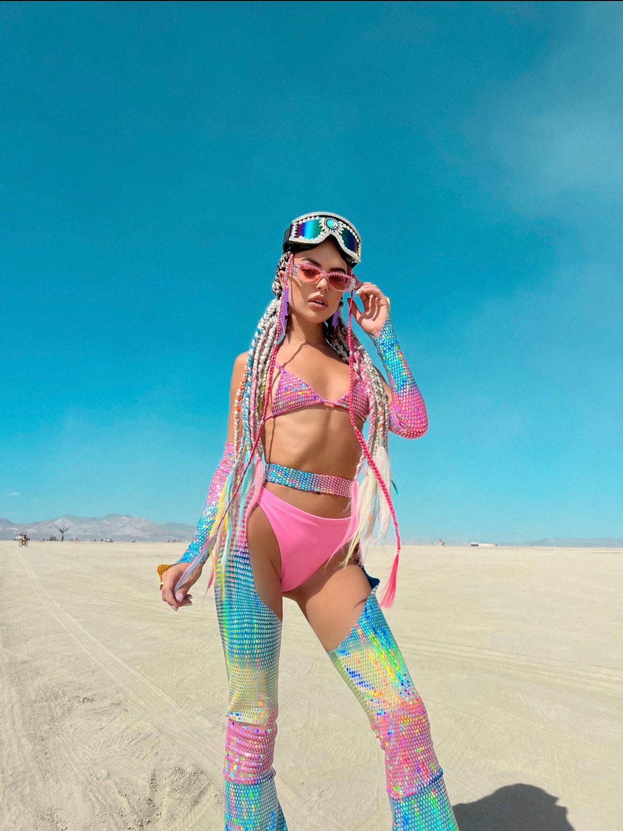 Holographic Rainbow Festival Set