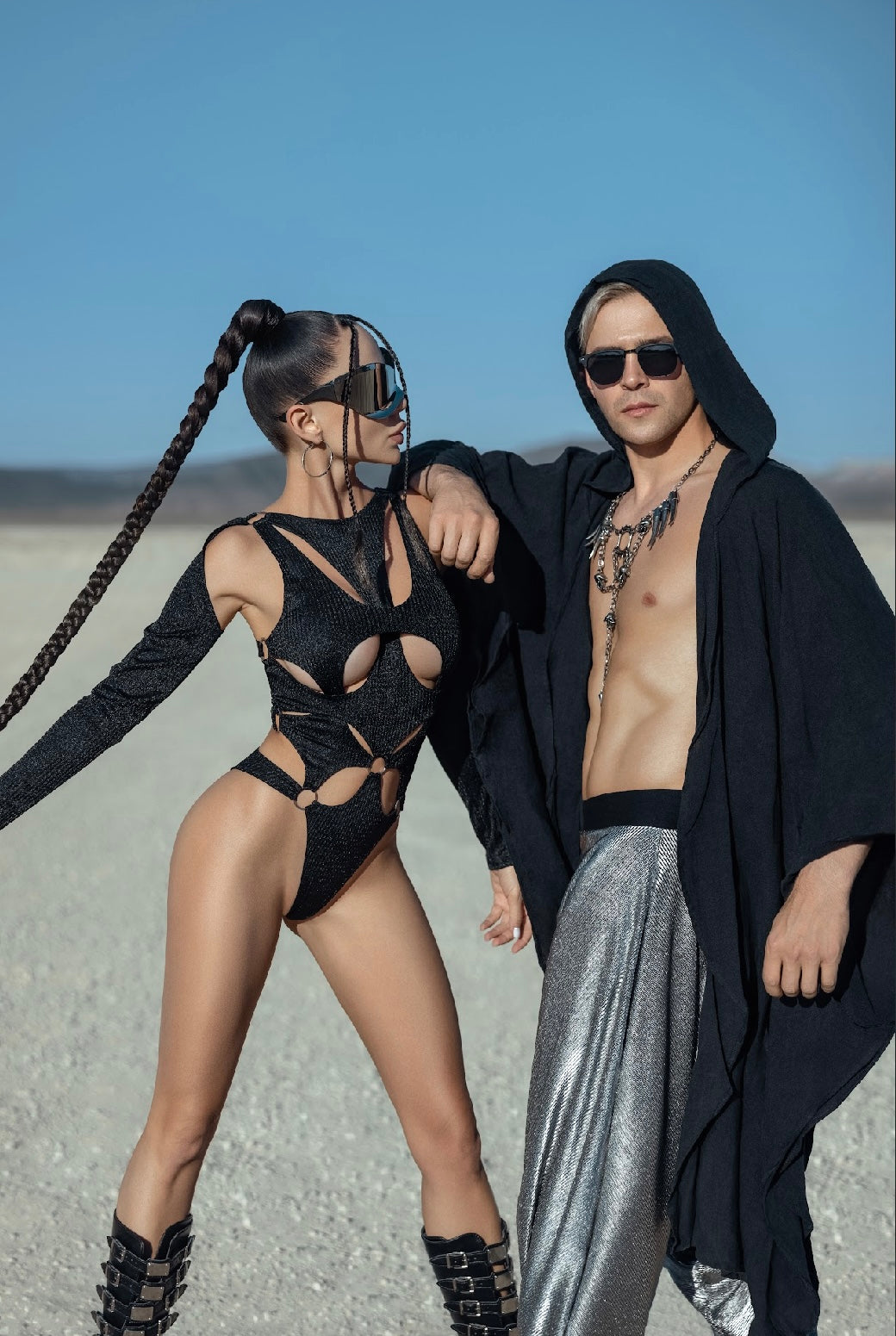 Desert Shadow Linen Kimono