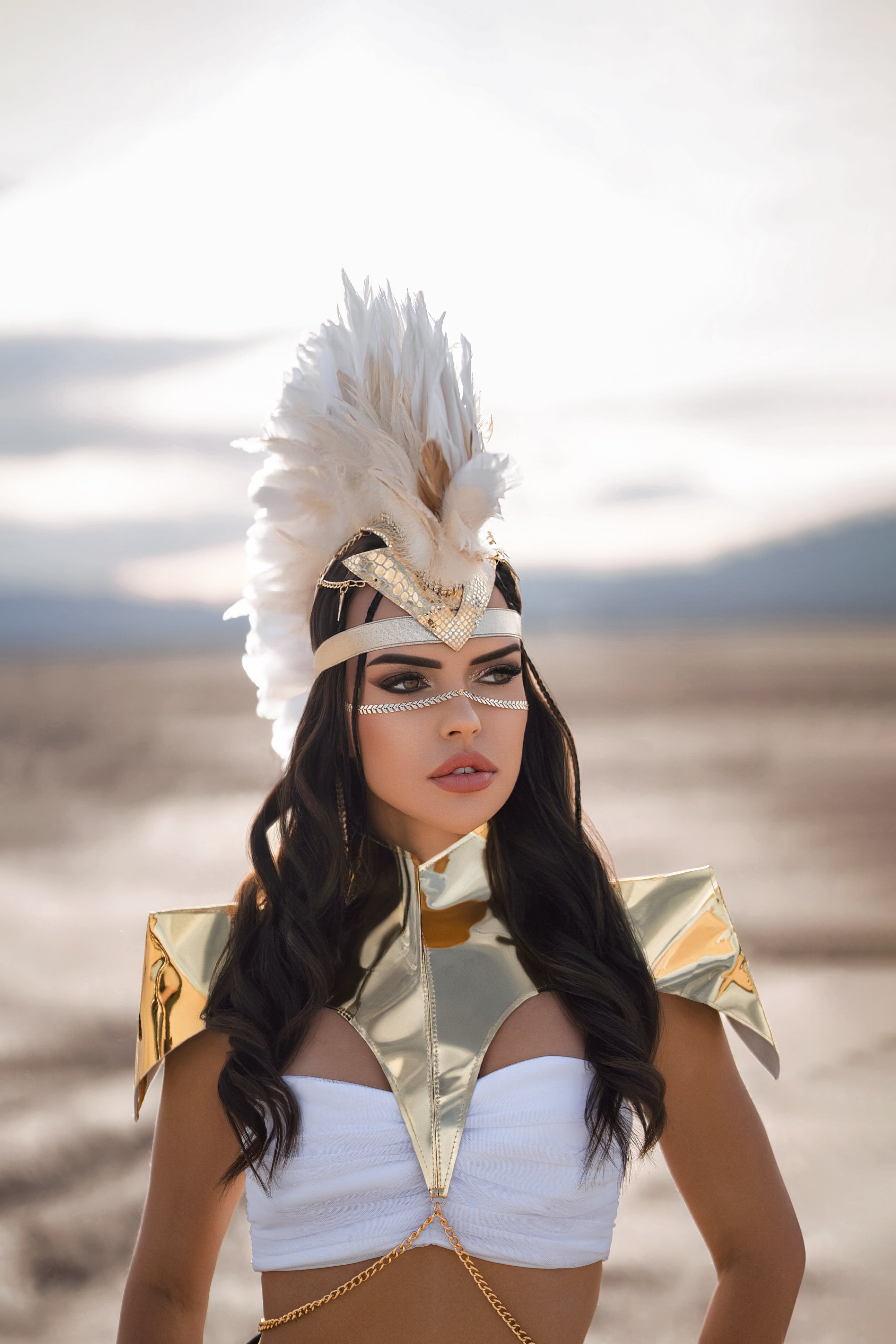 Golden Feather Leather Empress Mohawk