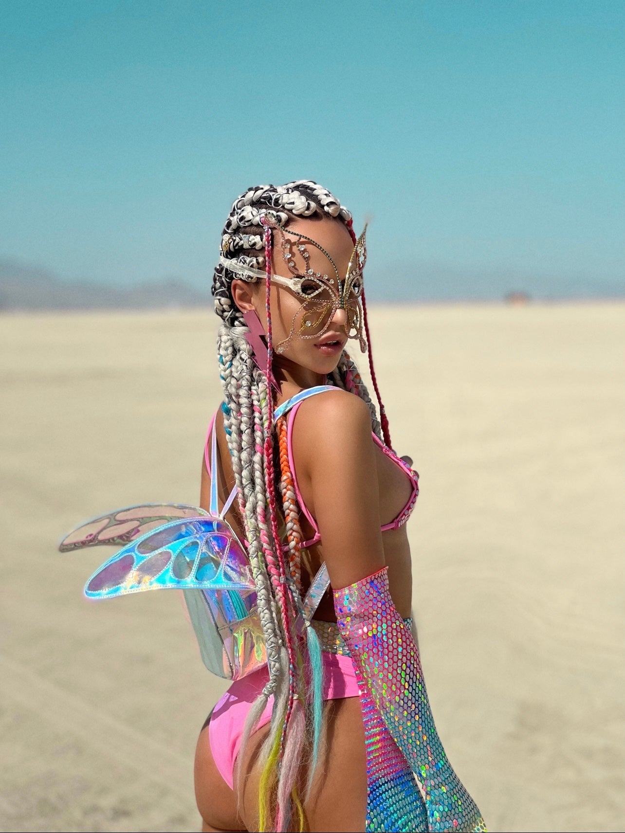 Holographic Rainbow Festival Set