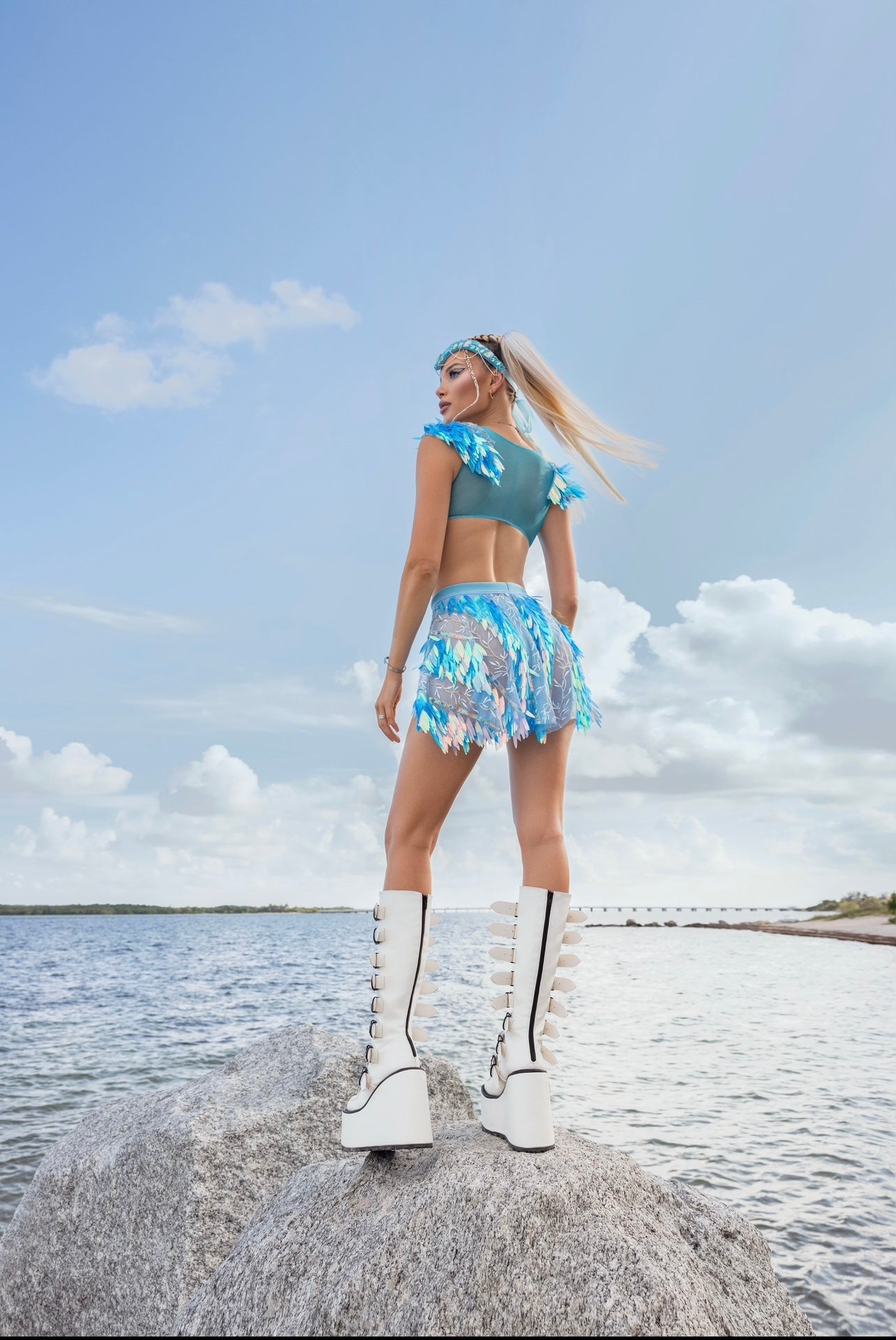 Celestial Blue Festival Set