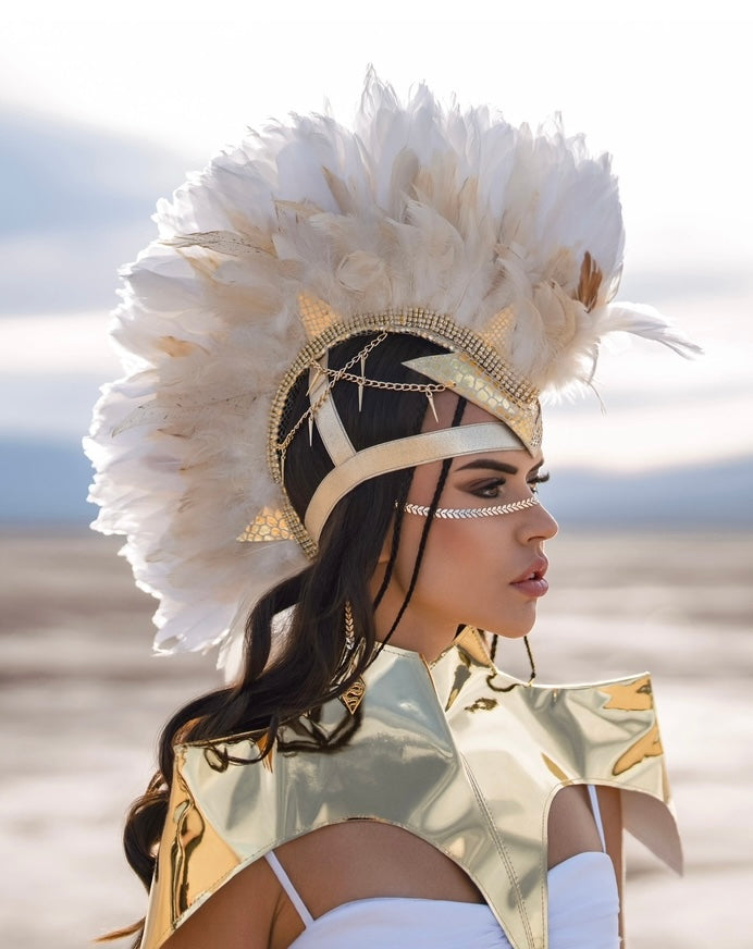 Golden Feather Leather Empress Mohawk