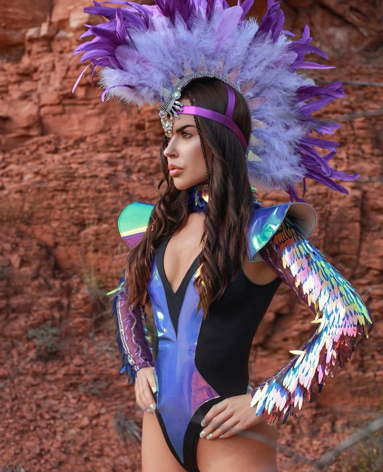 Galactic Feather Radiance Bodysuit