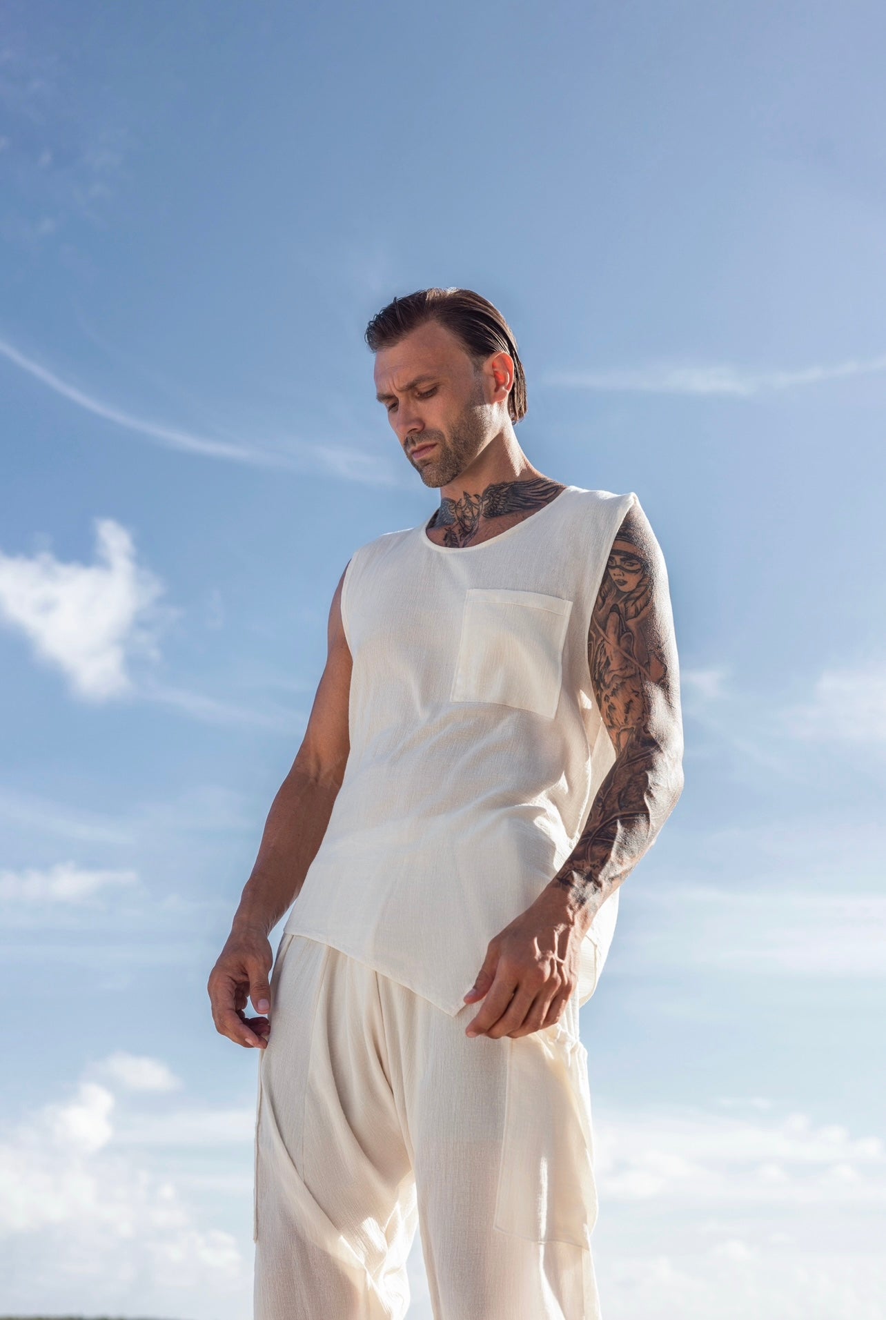 Zenma Men’s Cotton Gauze Ensemble
