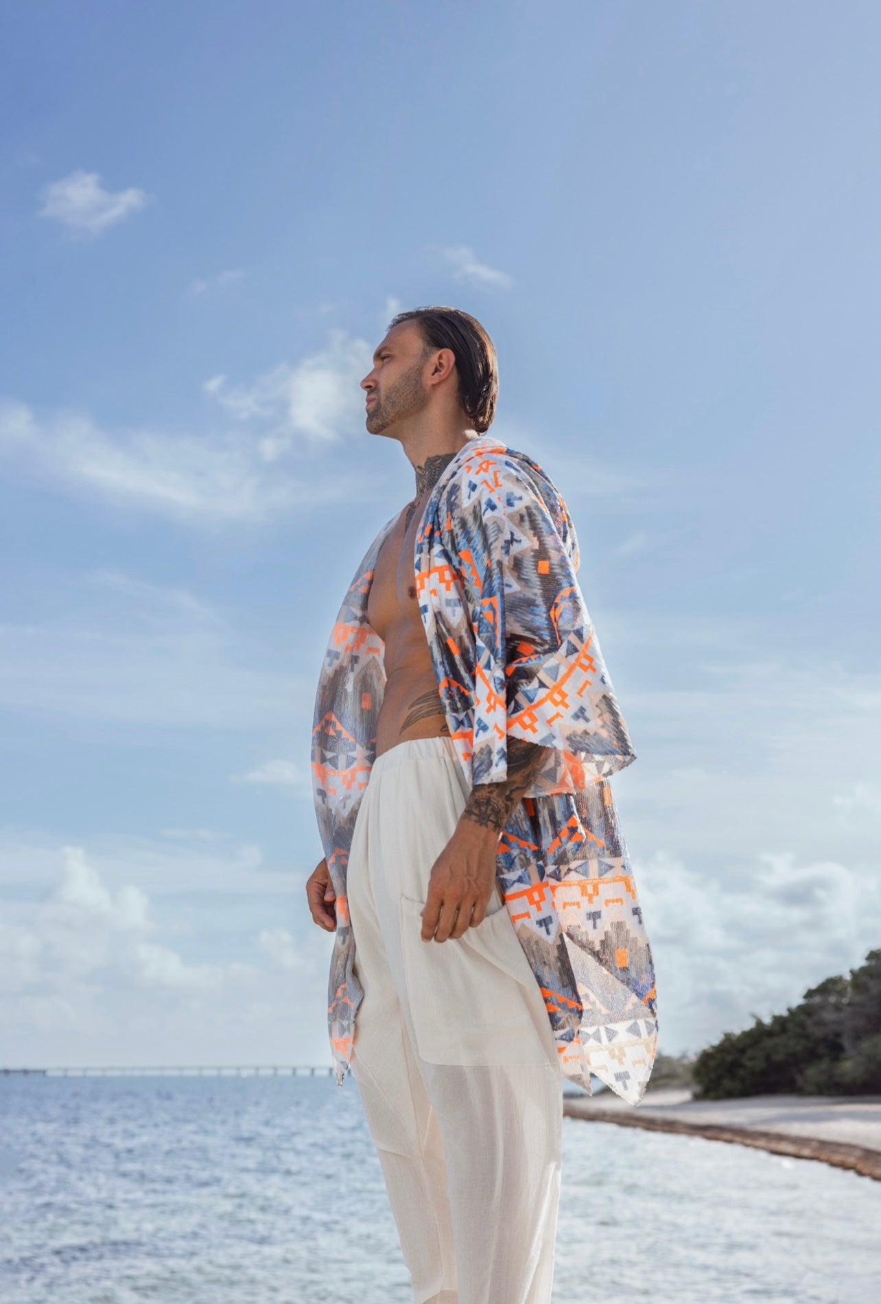 Zenma Men’s Aztec Kimono