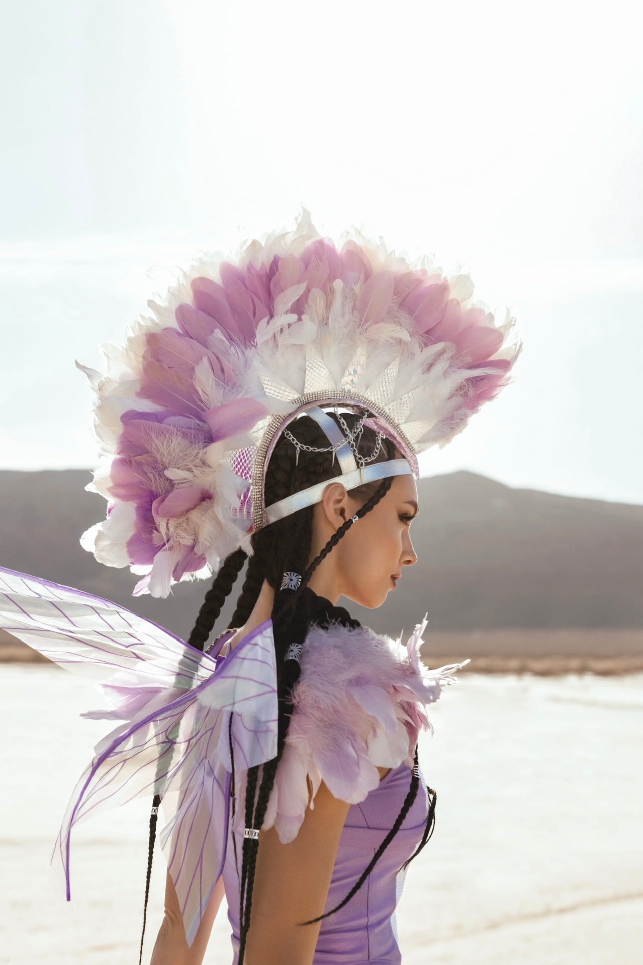 Celestial Bloom Mohawk Headdress