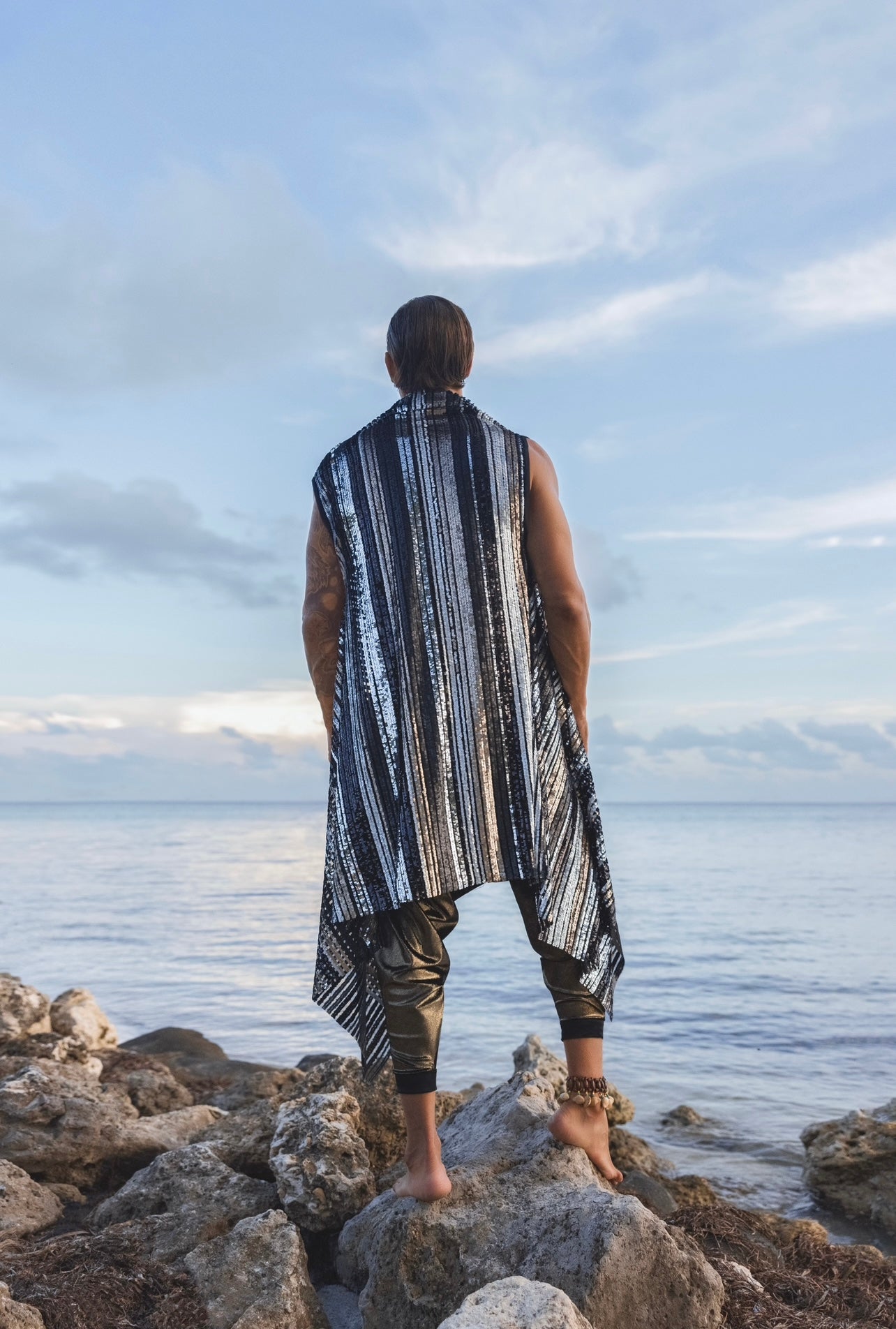 Midnight Stripes Men’s Cape