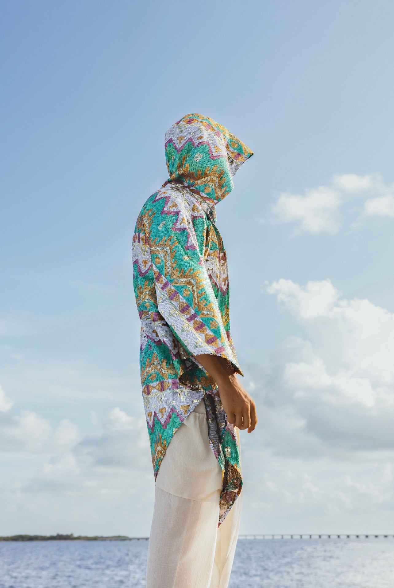 Men’s Aztec Print Kimono