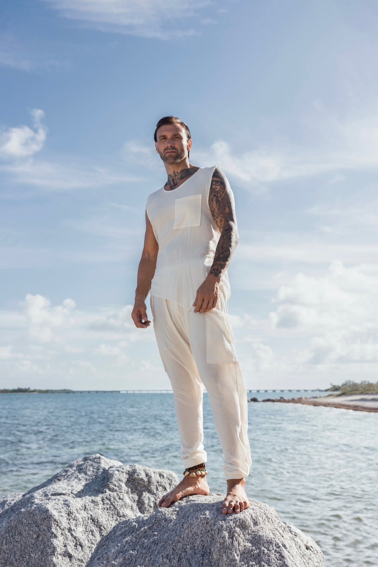 Zenma Men’s Cotton Gauze Ensemble