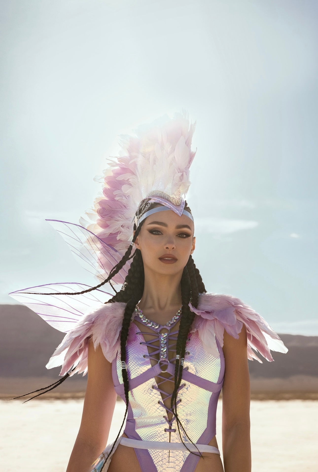 Celestial Bloom Mohawk Headdress