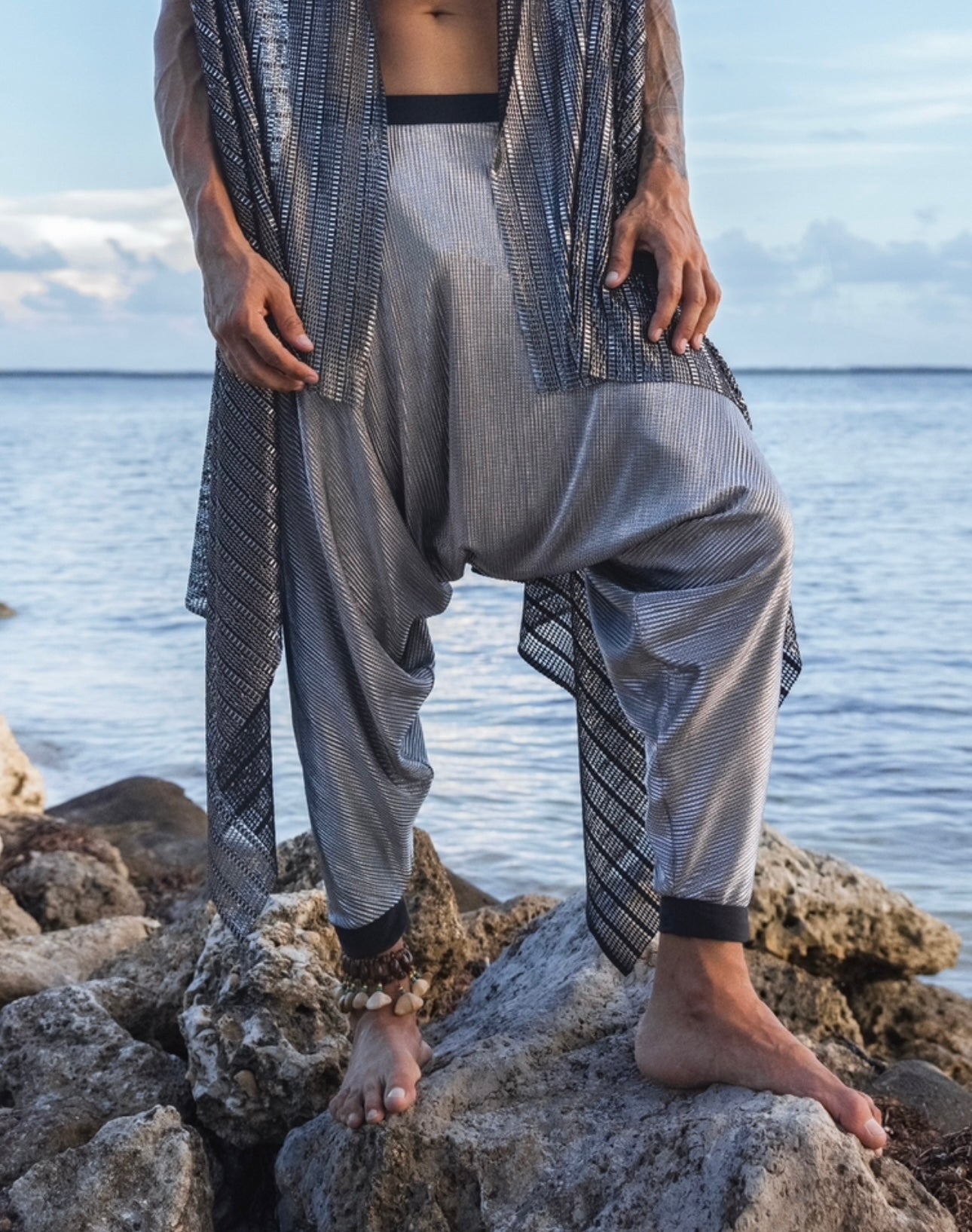 Silver Horizon Harem Pants