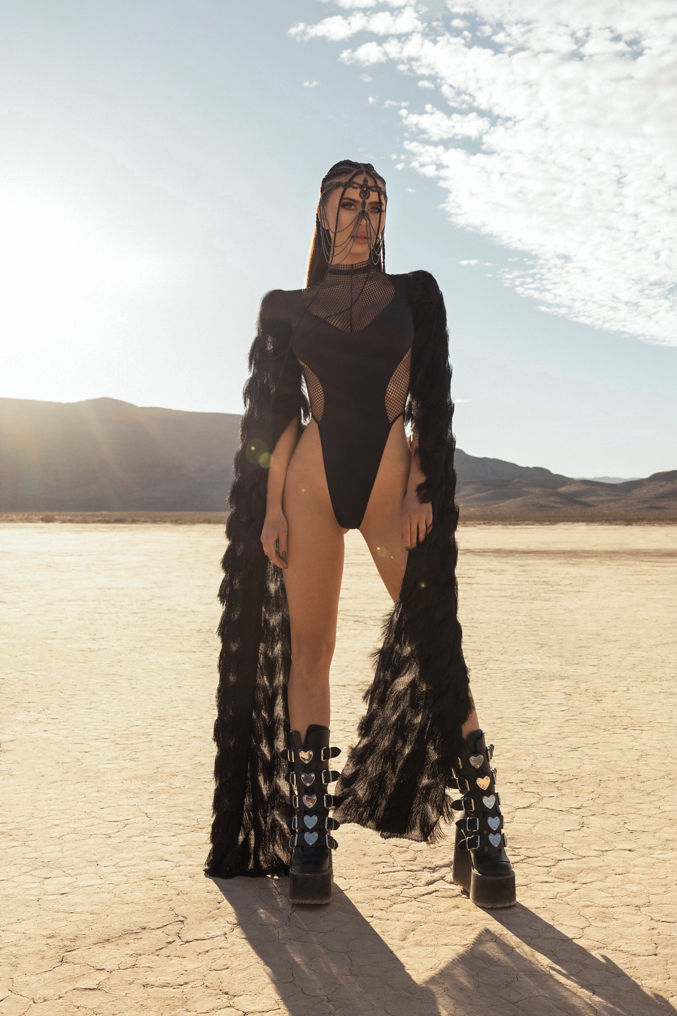 Black rhinestone bodysuit