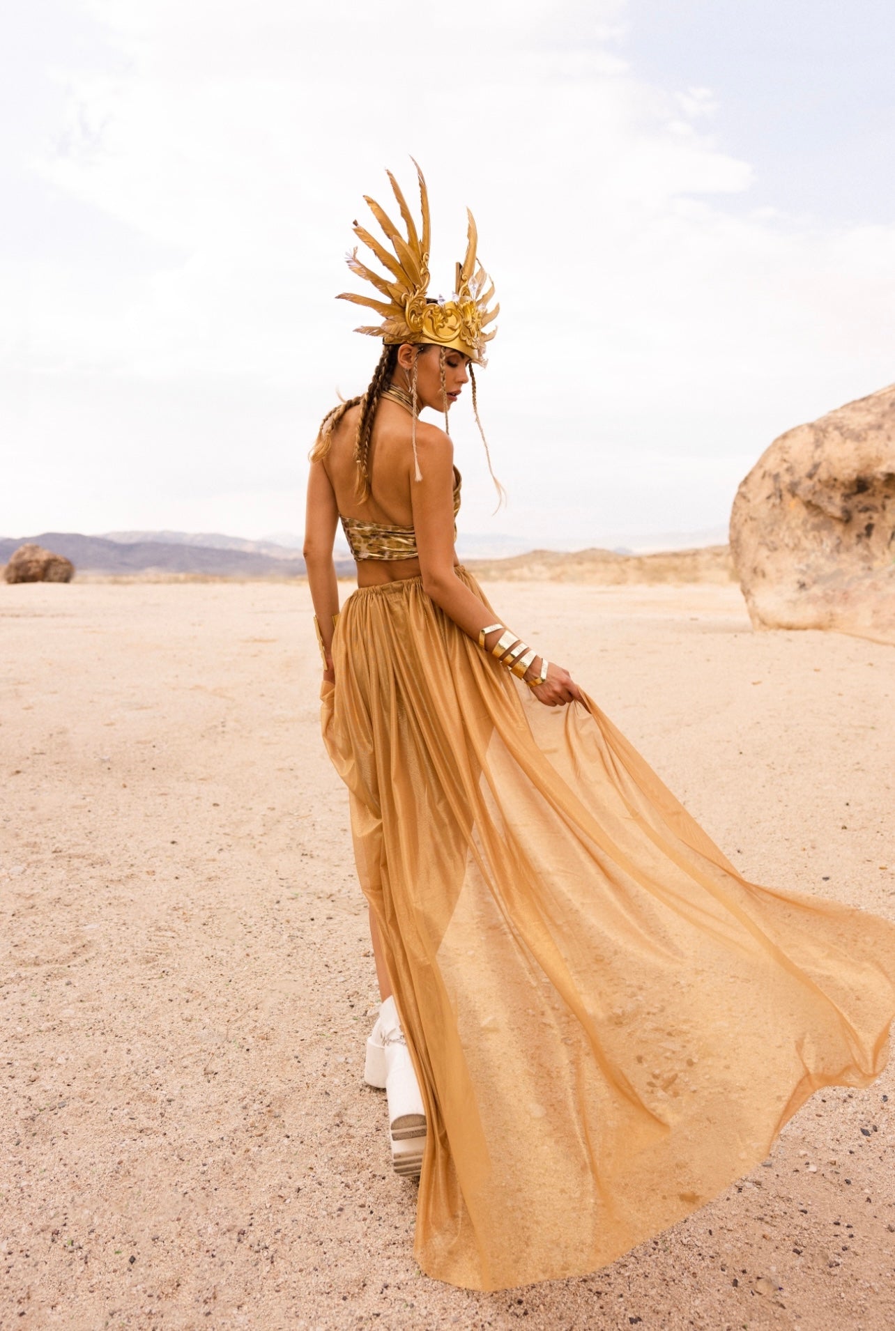 Cleopatra costume gold