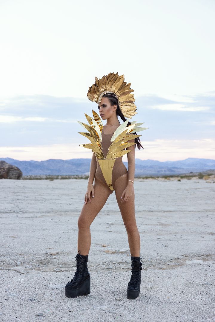 Gold Leaves Bodysuit