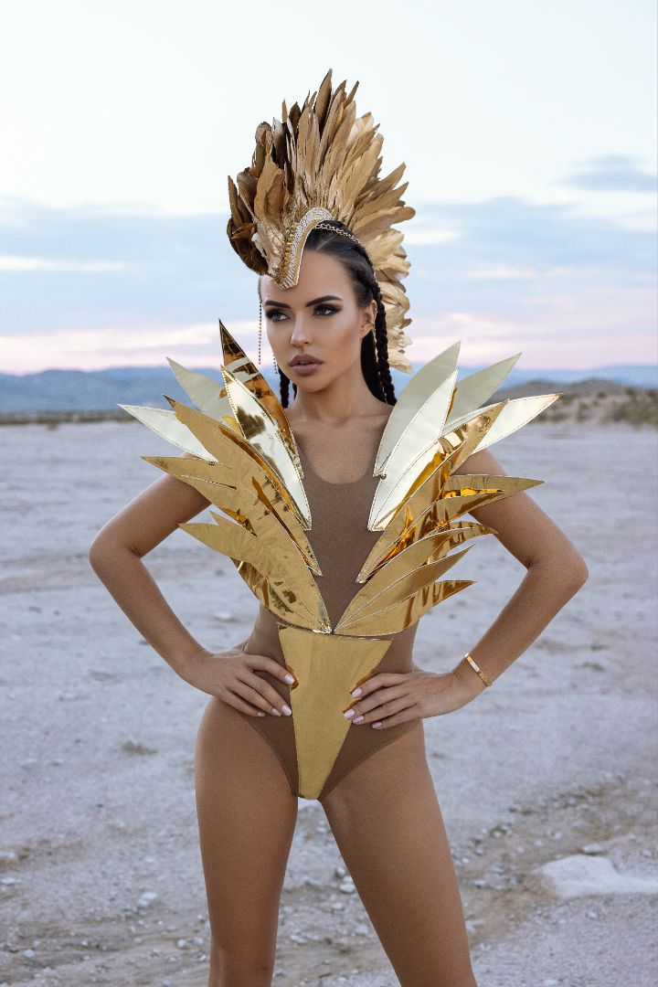 Gold Leaves Bodysuit