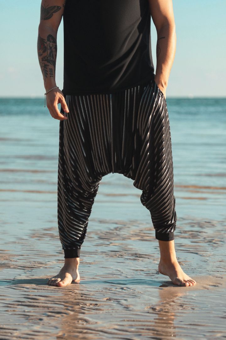 Mens Crimp Harem Pants