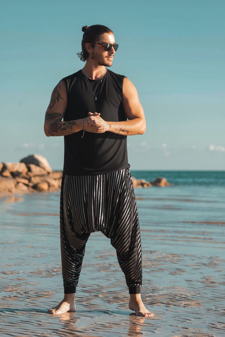 Mens Crimp Harem Pants