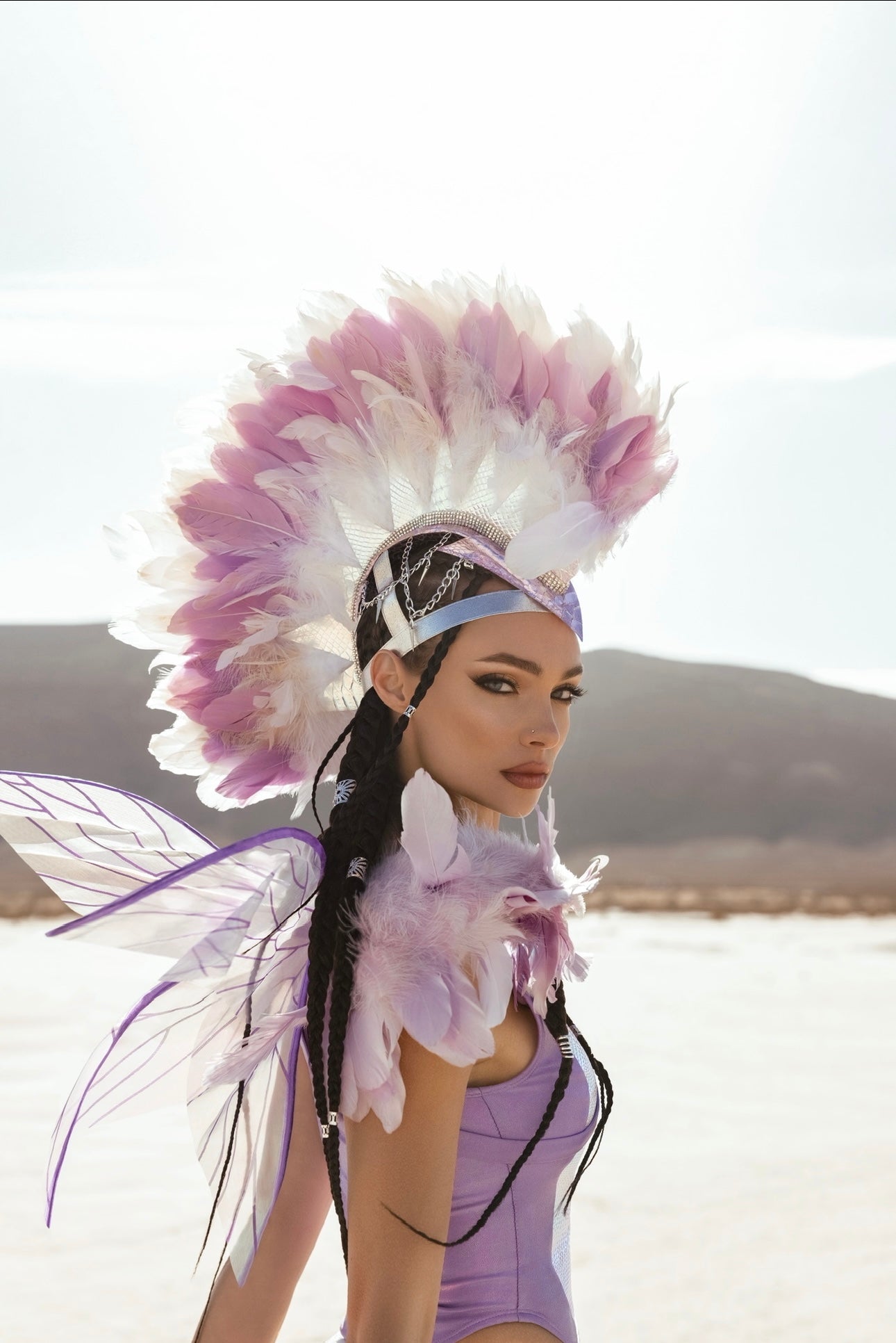 Celestial Bloom Mohawk Headdress