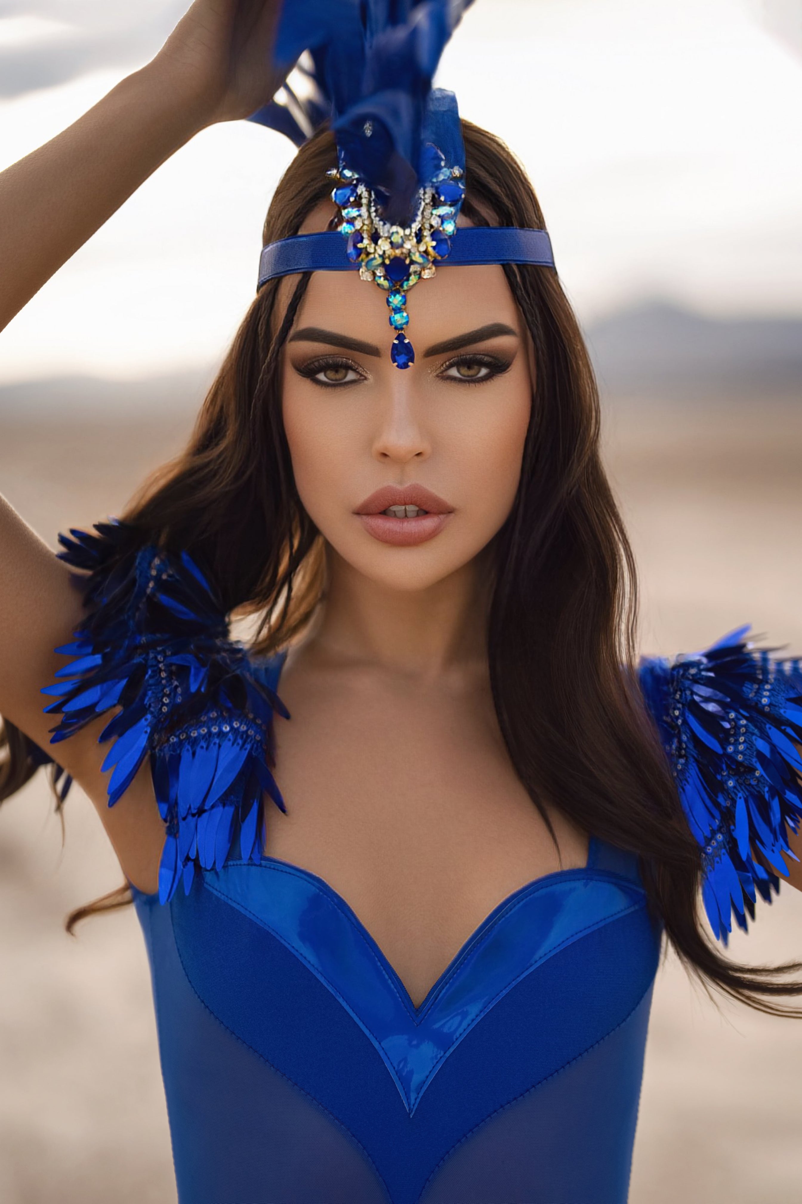 Blue Feather Mohawk