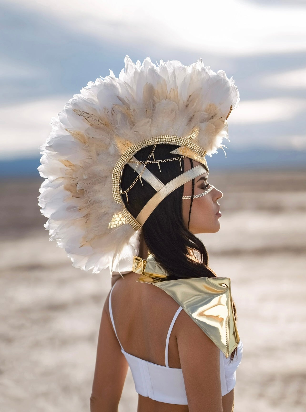 Golden Feather Leather Empress Mohawk