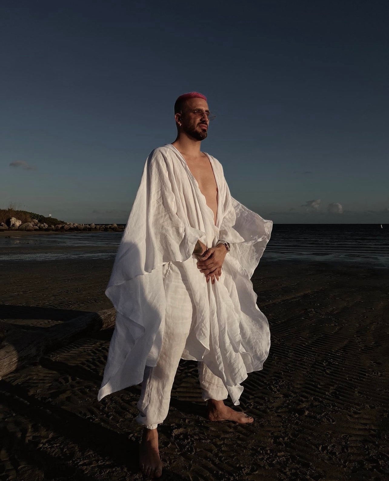 White Linen Set