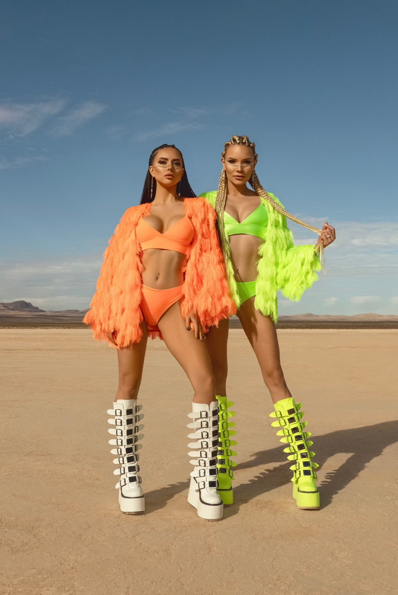 Neon Blaze Short Robe