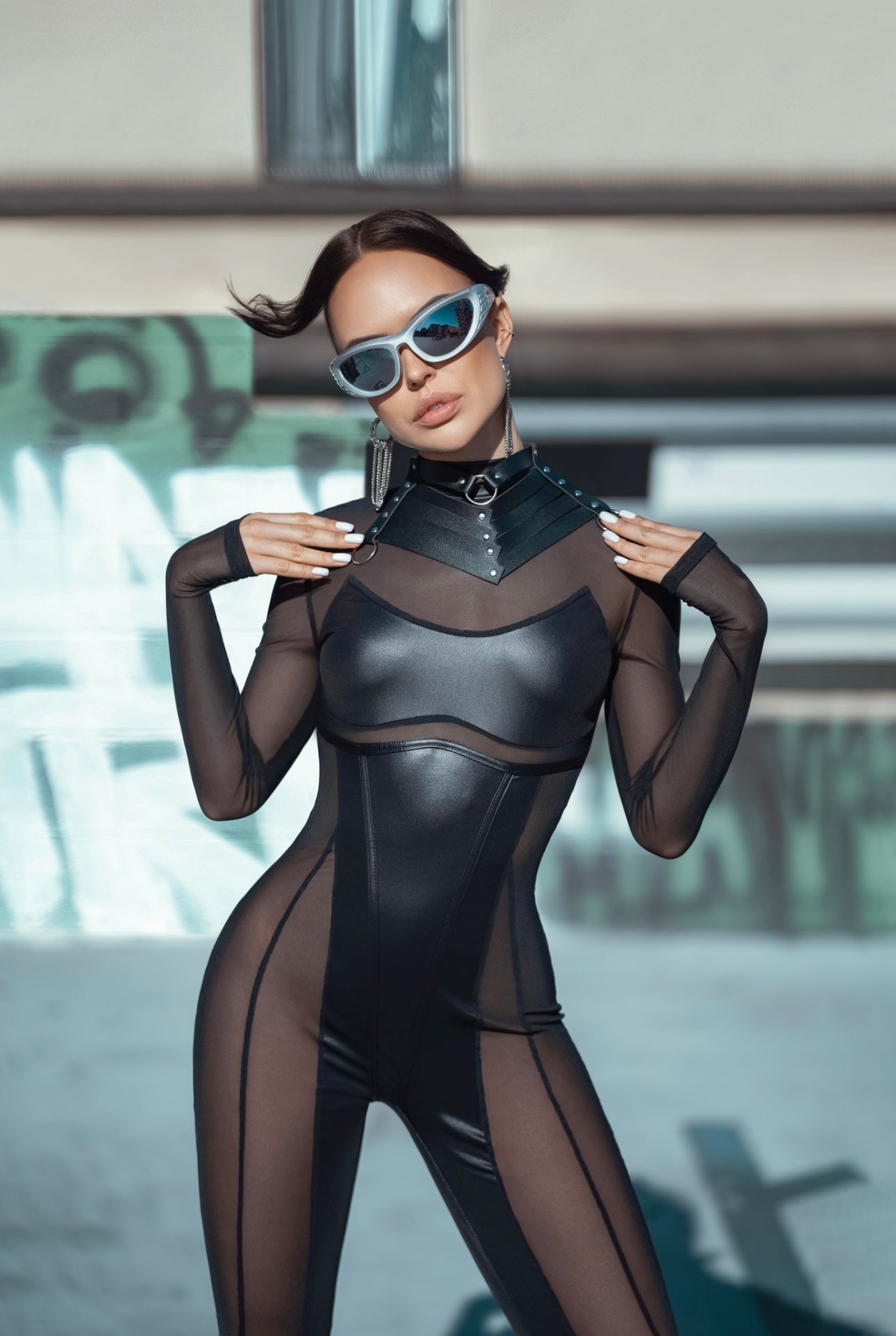 Shadow Siren Mesh Jumpsuit