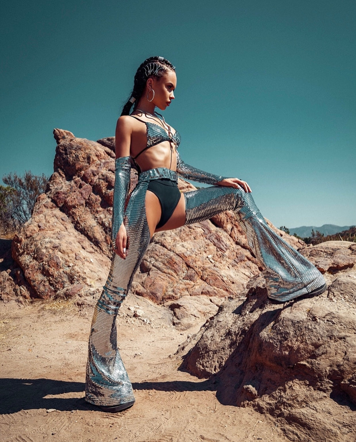 Silver Cowgirl Set