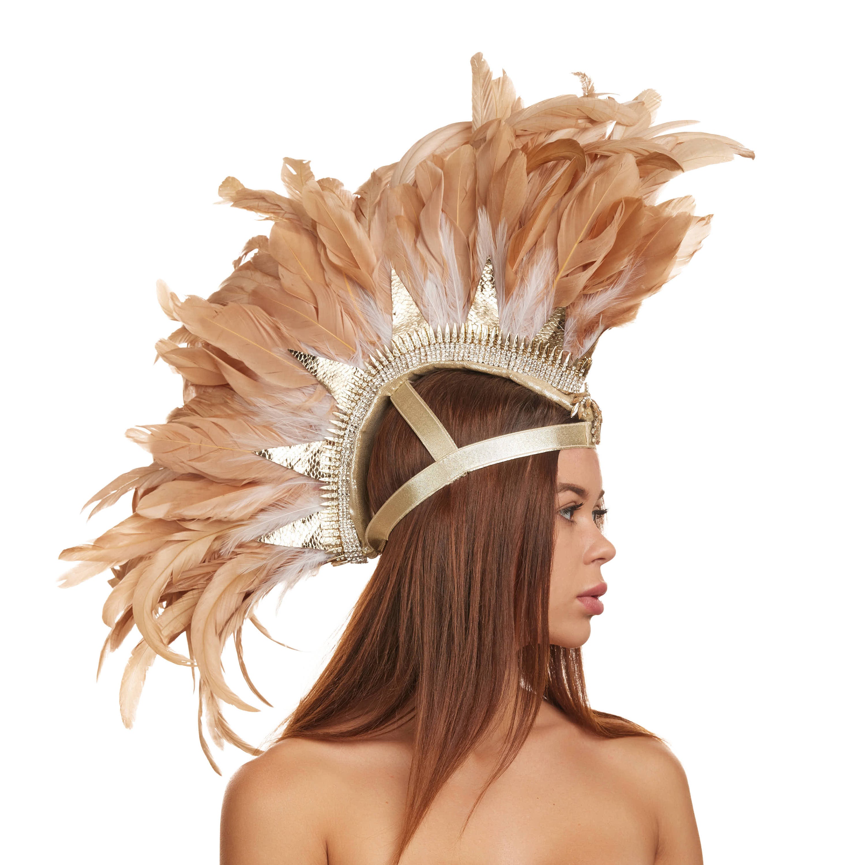 White Gold Feather Mohawk