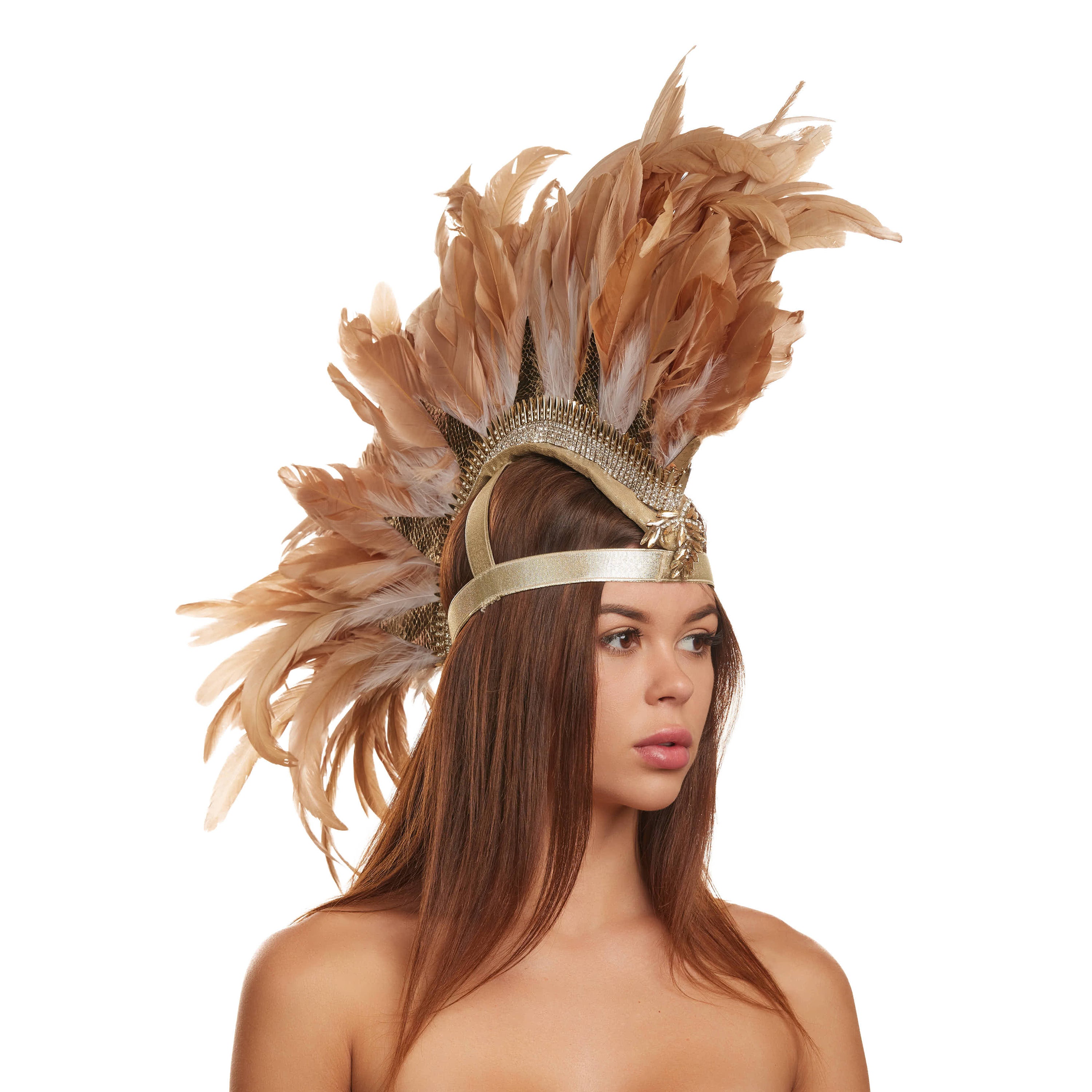White Gold Feather Mohawk