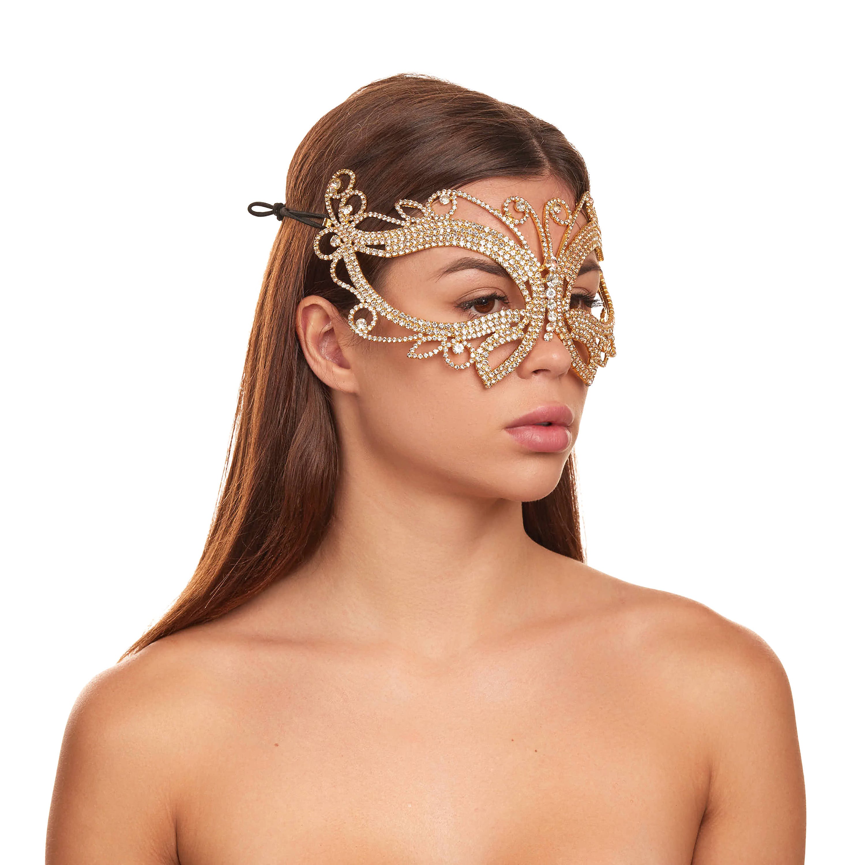 Gold Butterfly Face Mask