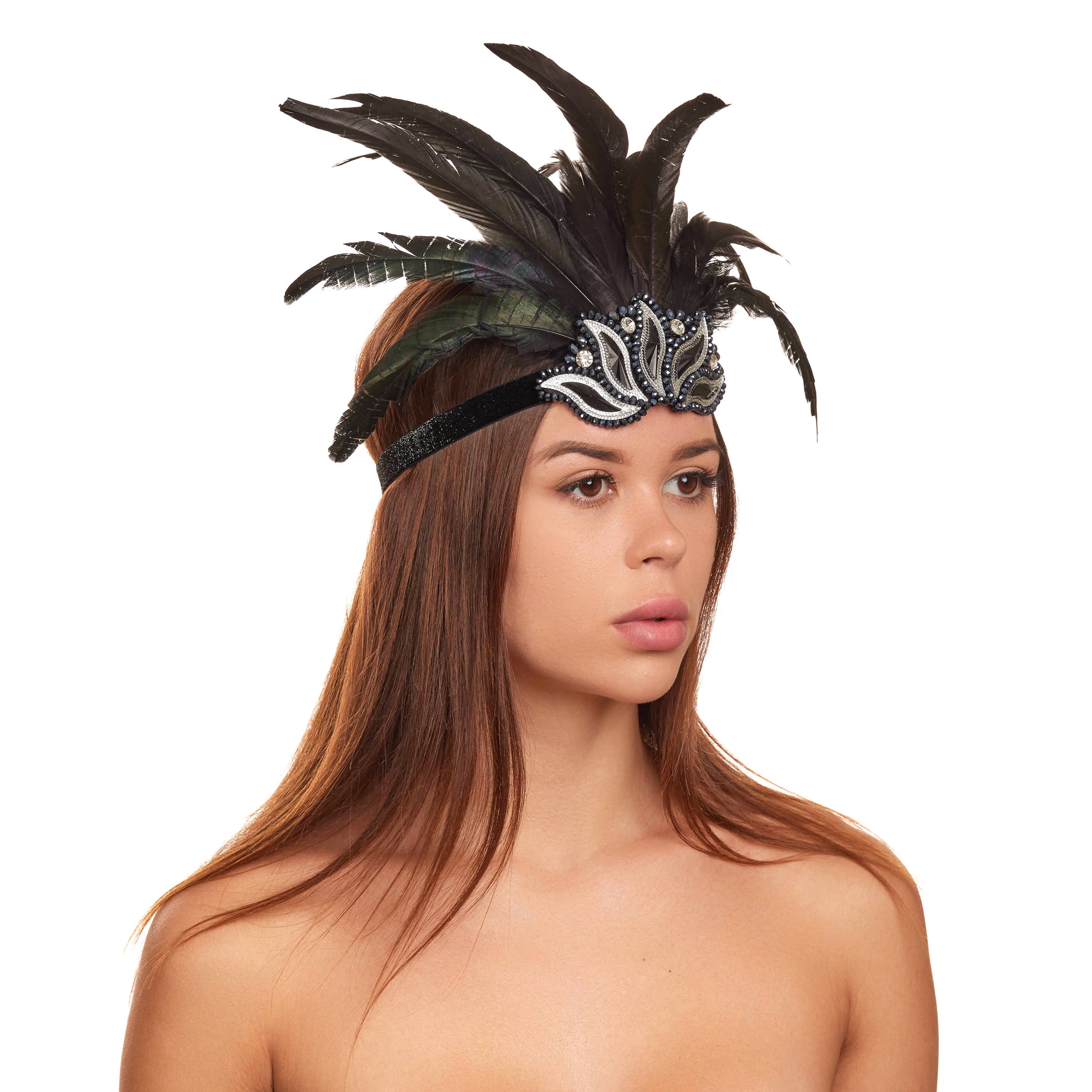 Black Feather Headpiece