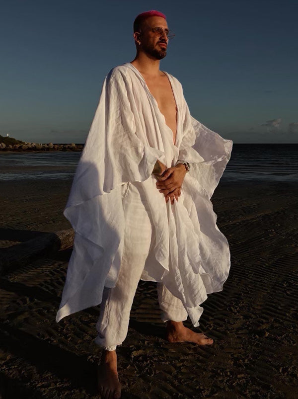 White Linen Set