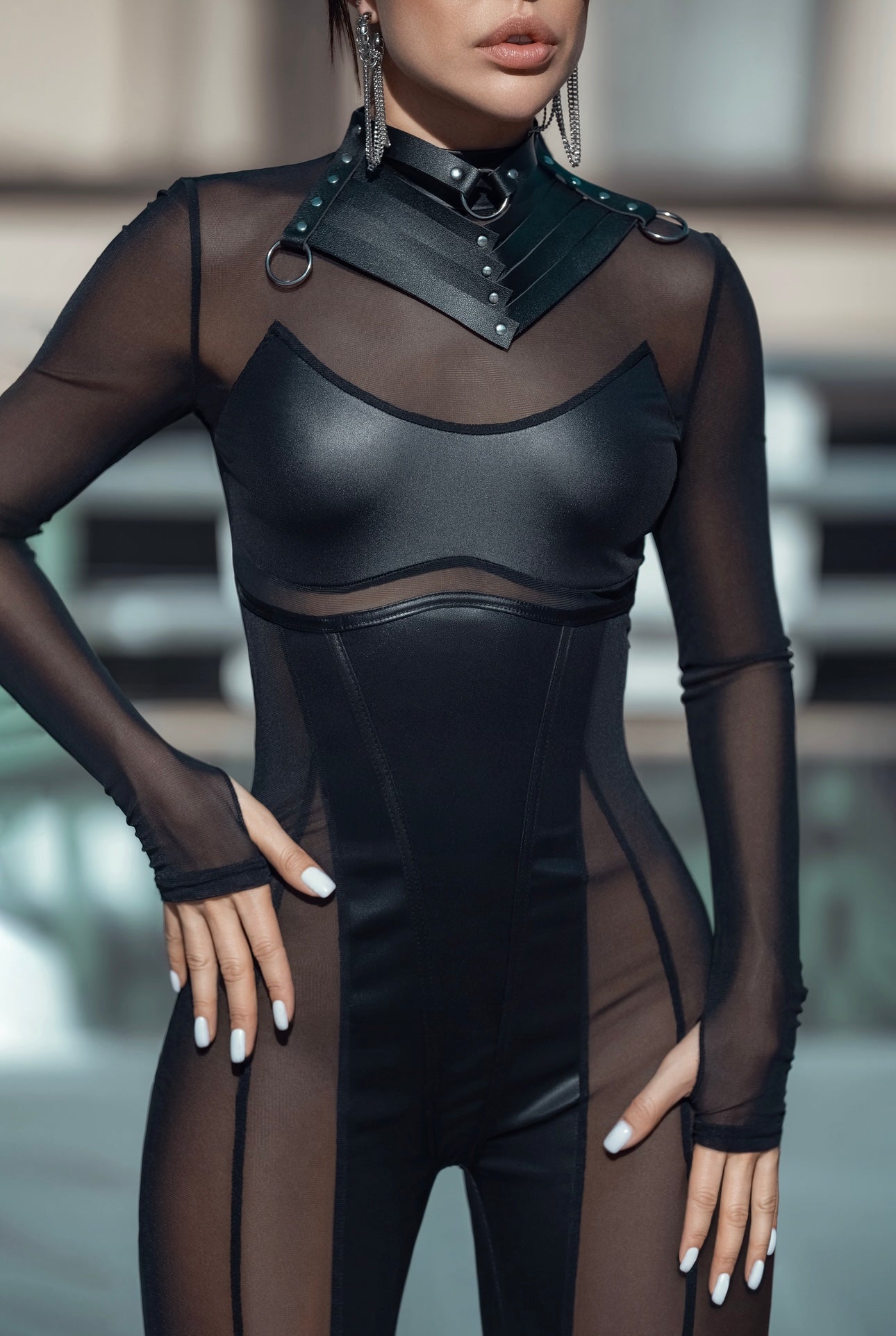 Shadow Siren Mesh Jumpsuit