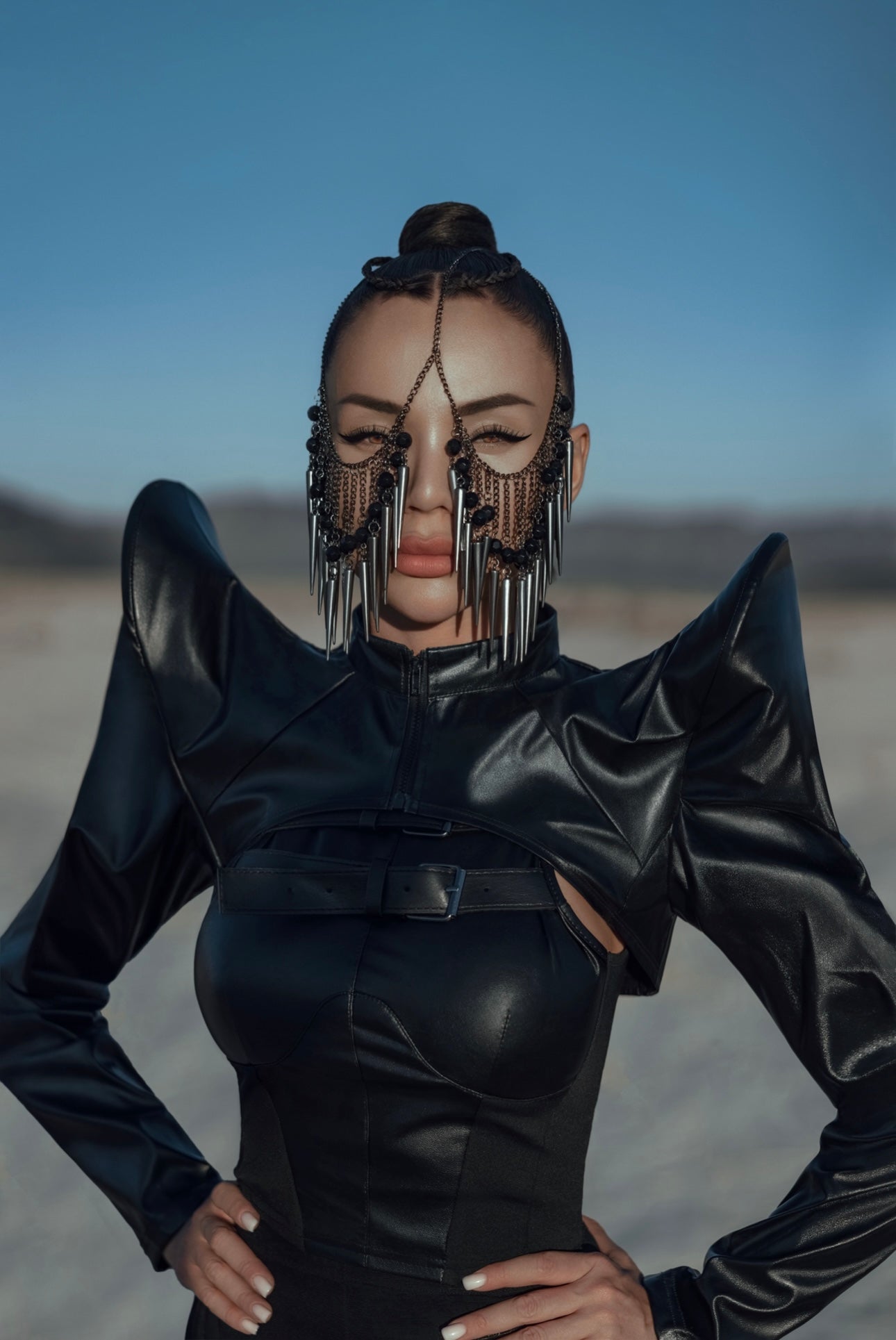 Obsidian Eclipse Face Veil