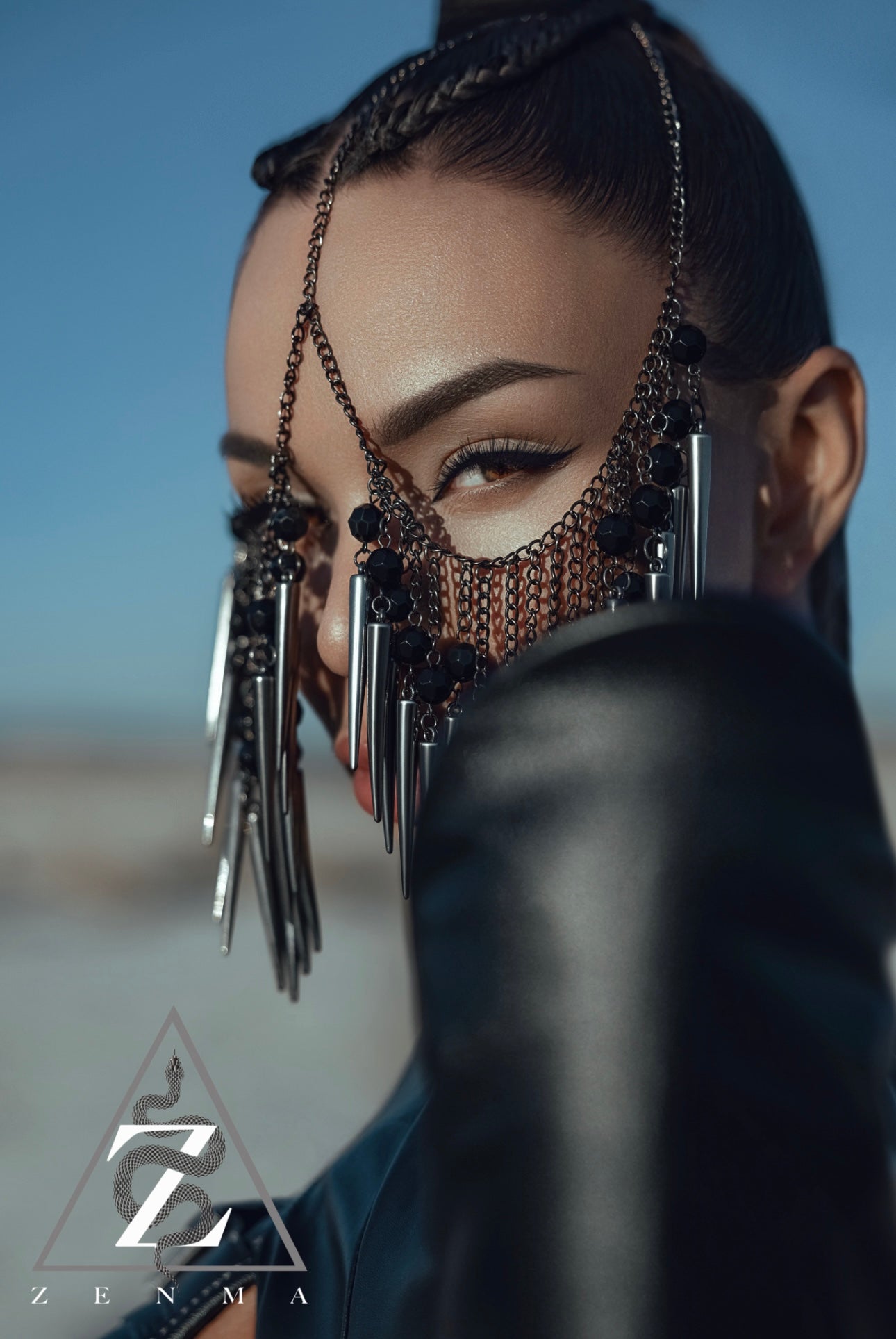 Obsidian Eclipse Face Veil