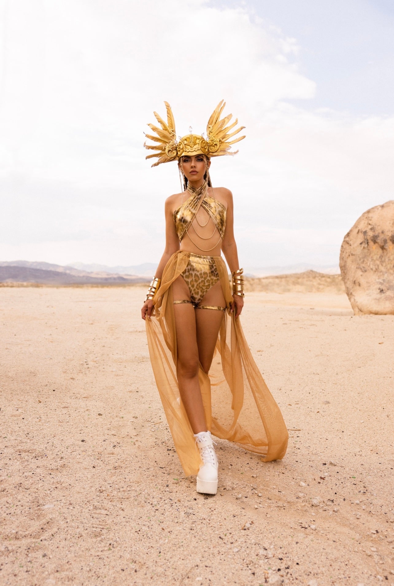 Cleopatra costume gold