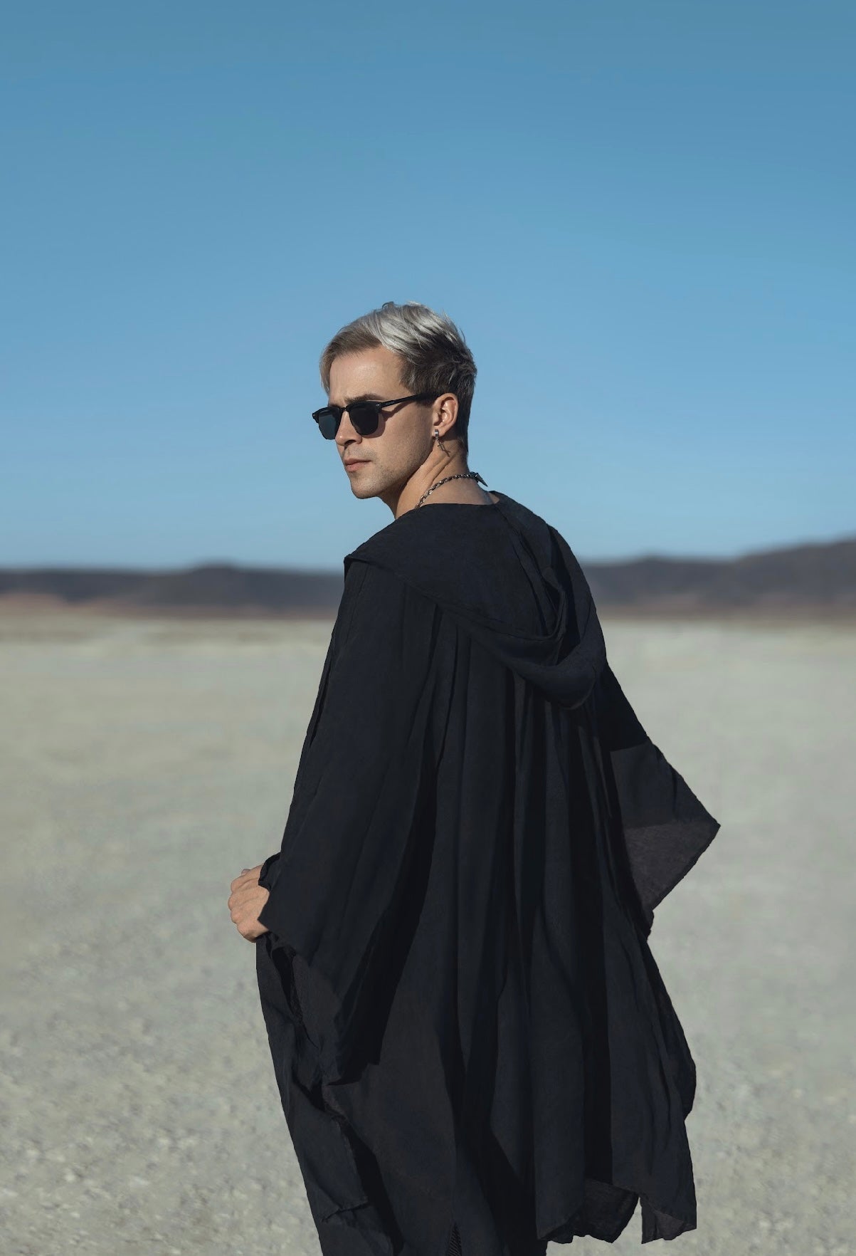Desert Shadow Linen Kimono