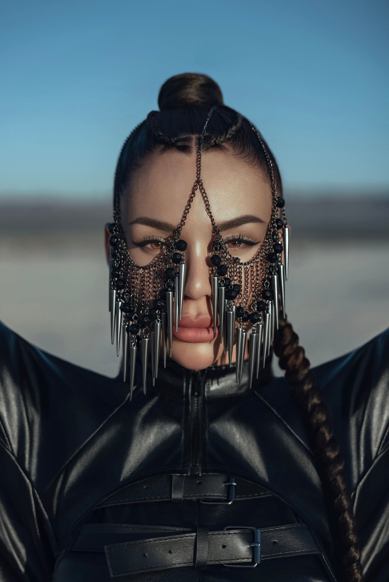 Obsidian Eclipse Face Veil
