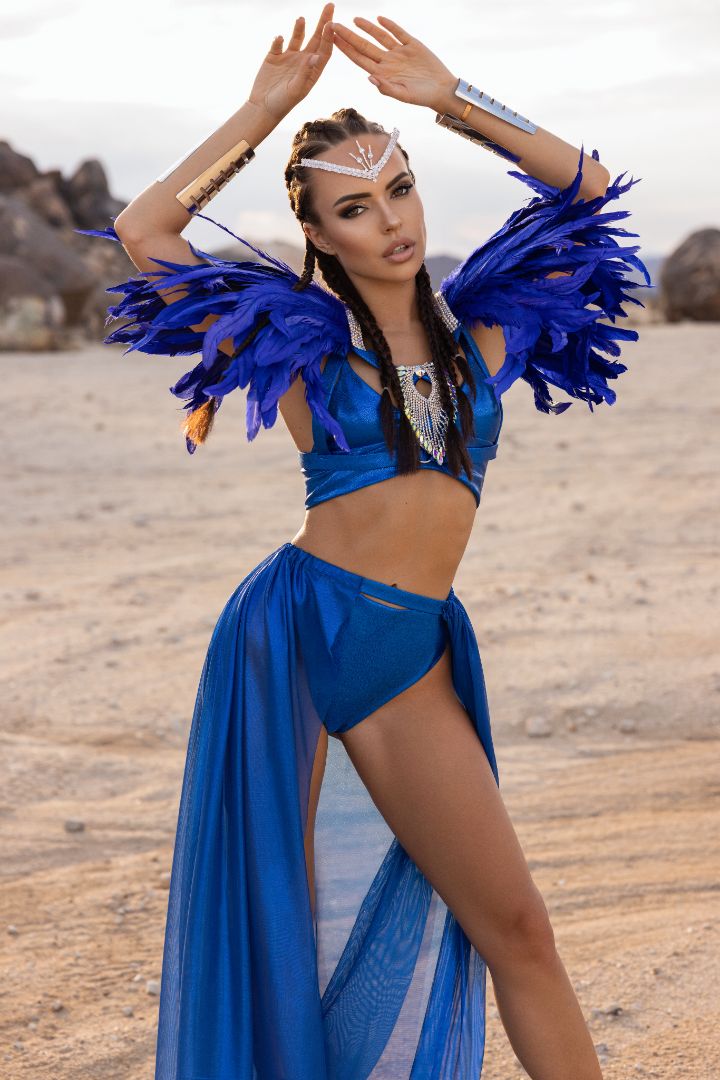 Blue Feathers Costume