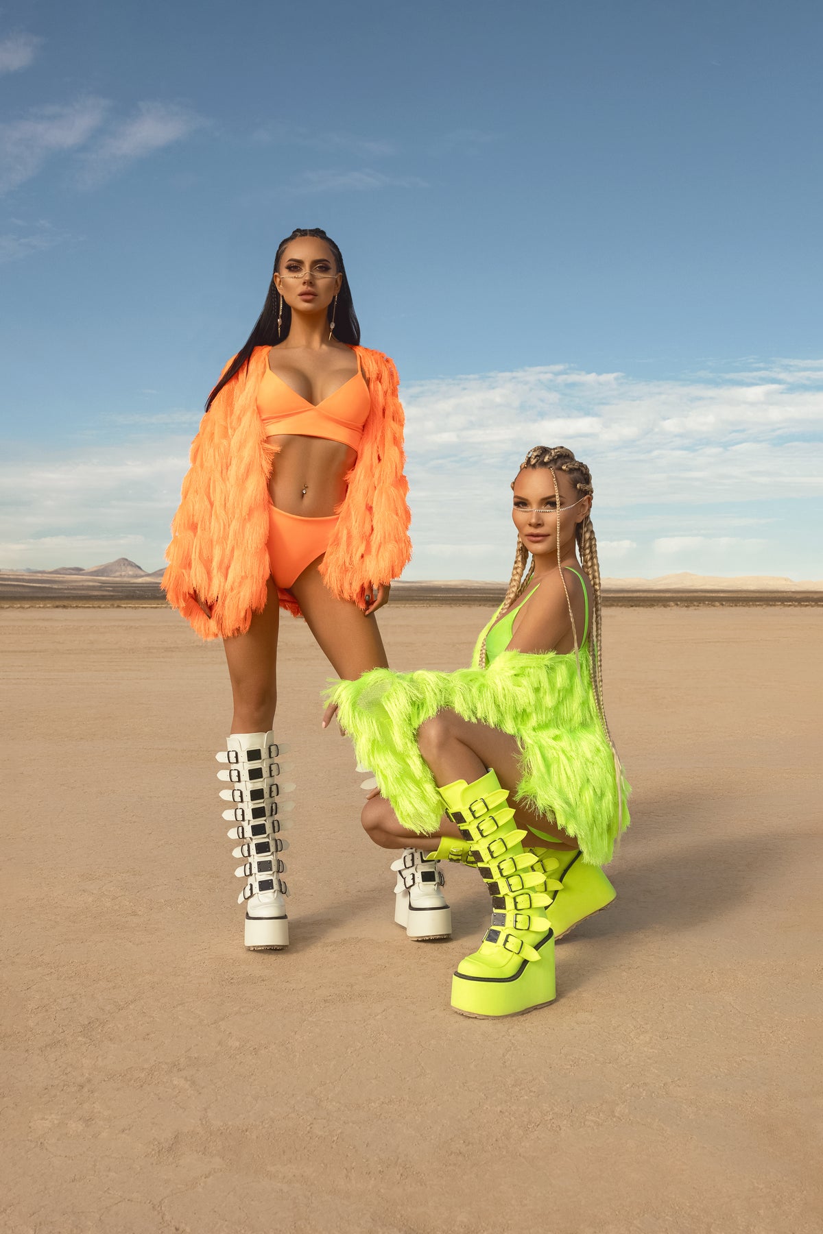 Neon Blaze Short Robe