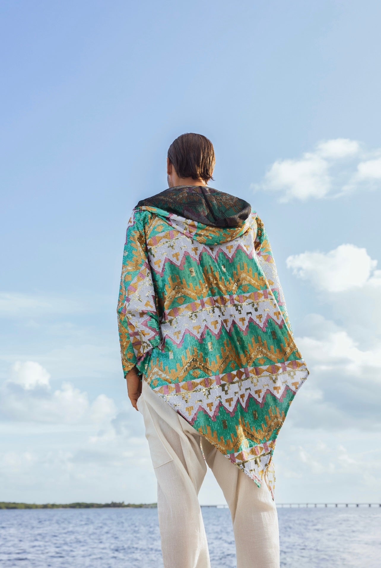 Men’s Aztec Print Kimono