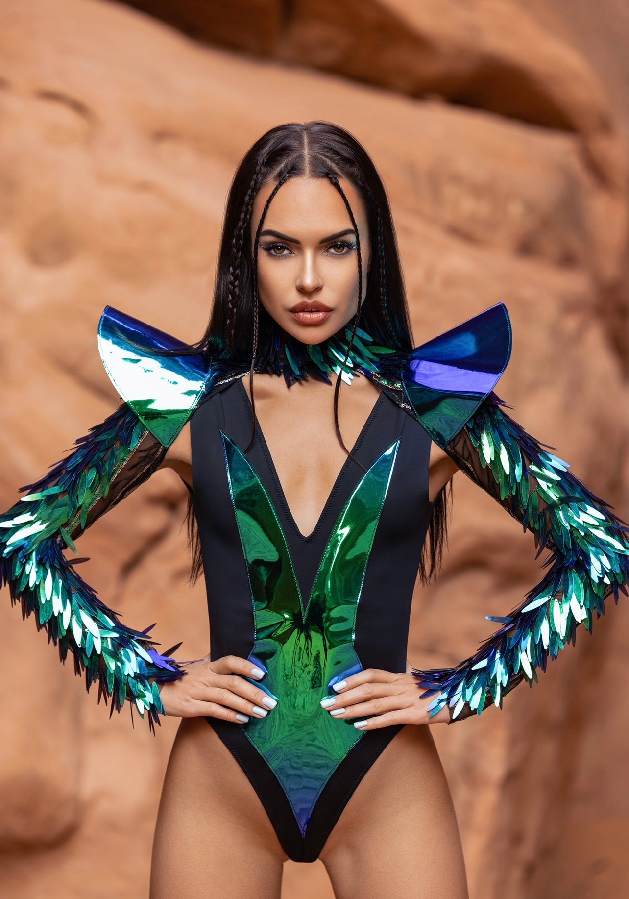 Green Phoenix Bodysuit