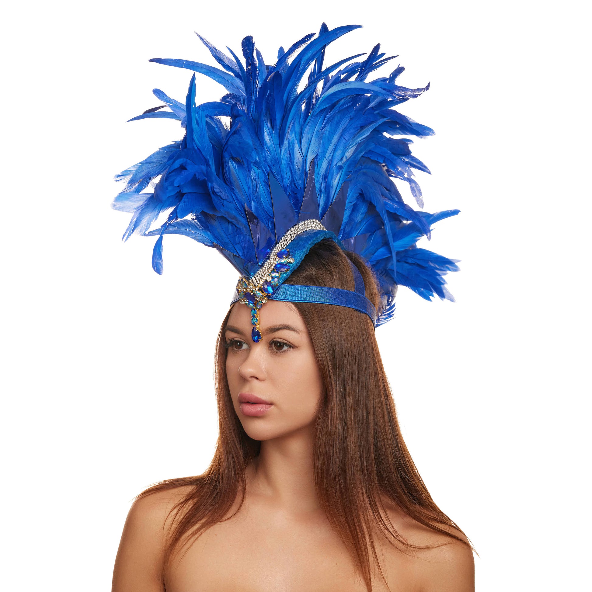 Blue Feather Mohawk Houseofzenma