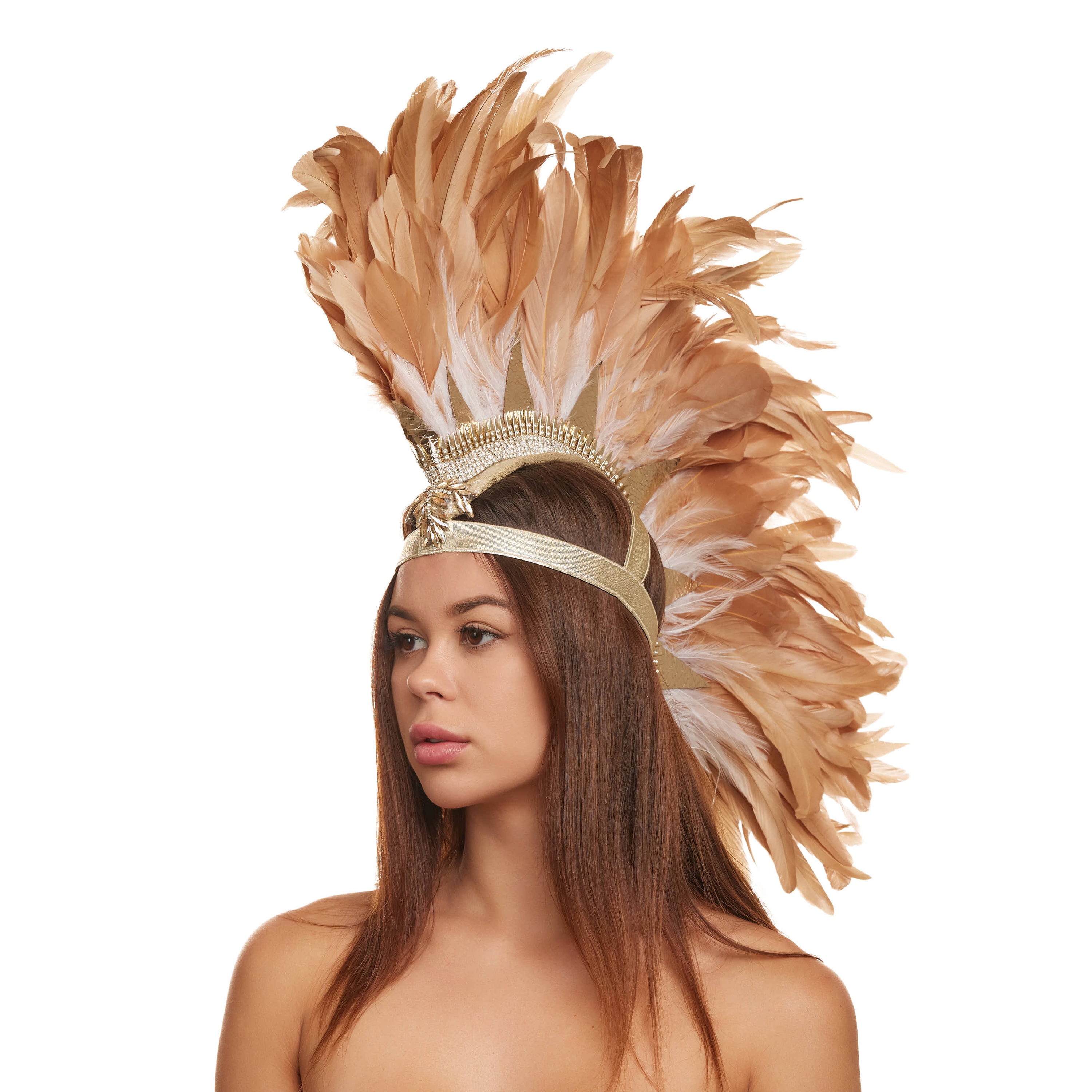 White Gold Feather Mohawk